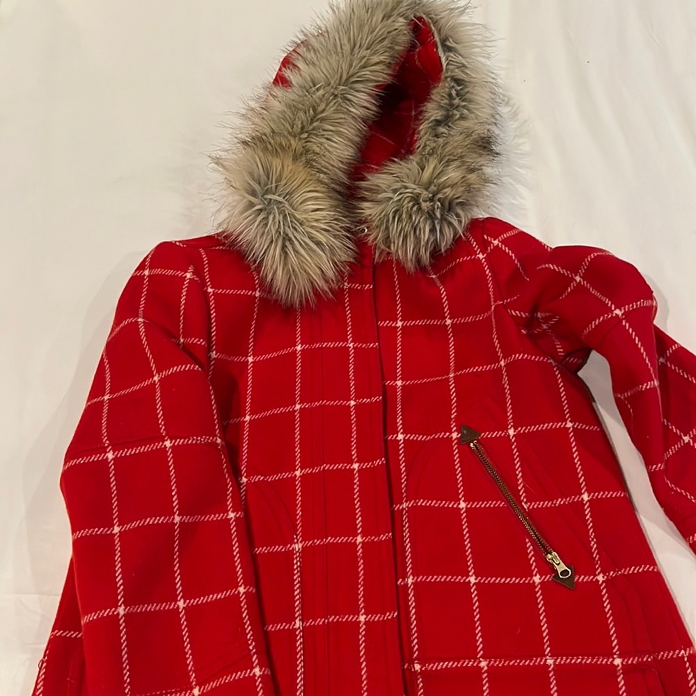 J.Crew red coat